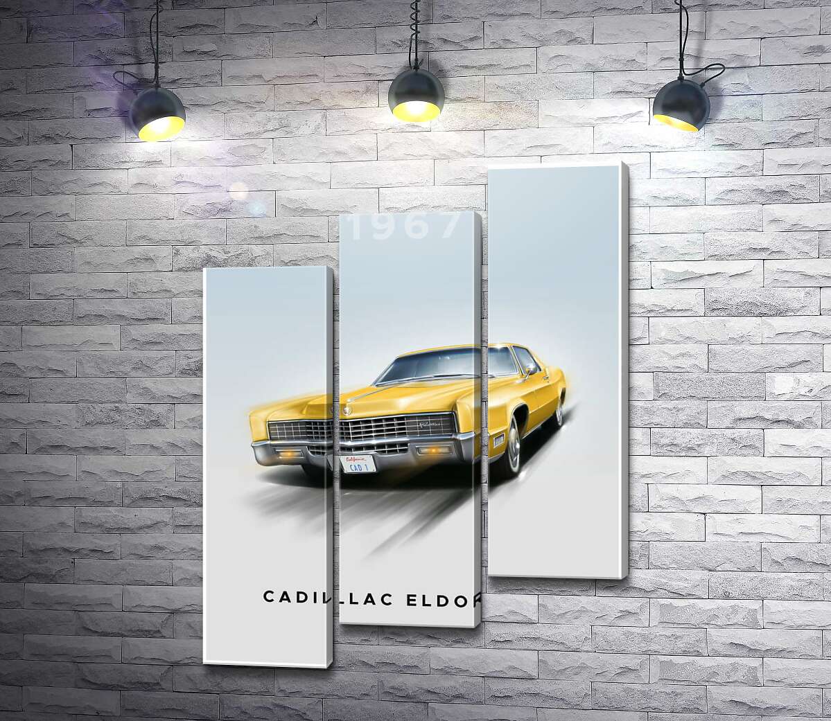 Модульная картина Cadillac Eldorado 1967 (Модуль №14)
