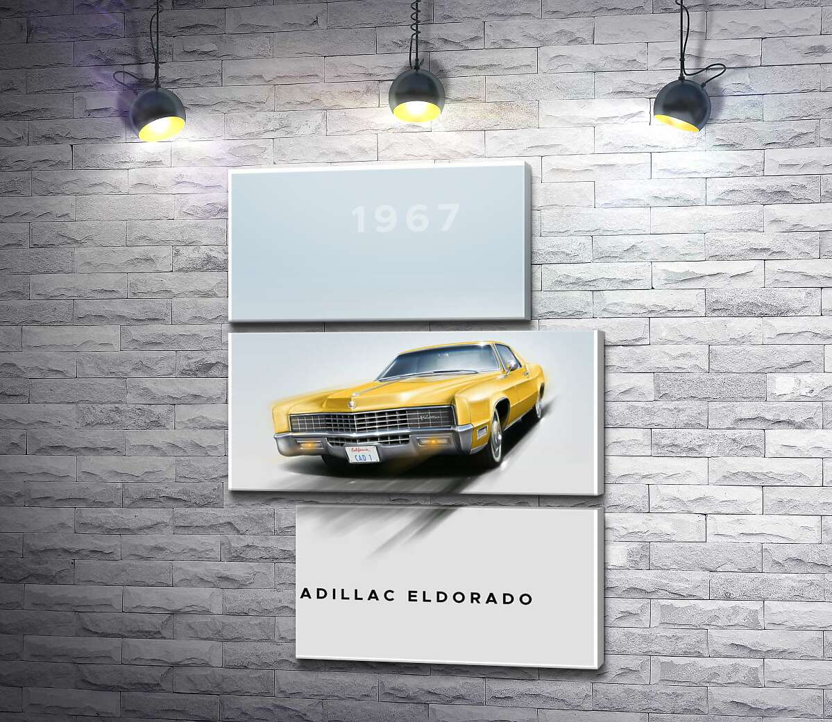 Модульная картина Cadillac Eldorado 1967 (Модуль №16)