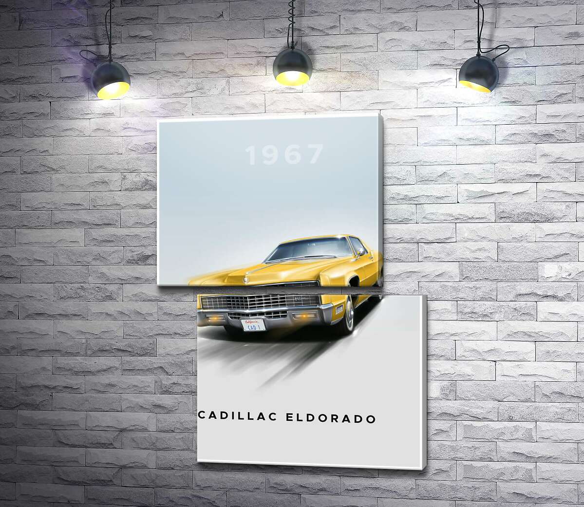 Модульная картина Cadillac Eldorado 1967 (Модуль №8)