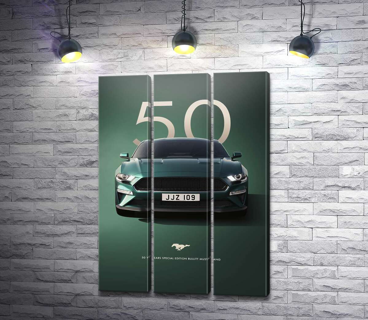 Модульная картина Ford Bullit Mustang 50 (Модуль №2)