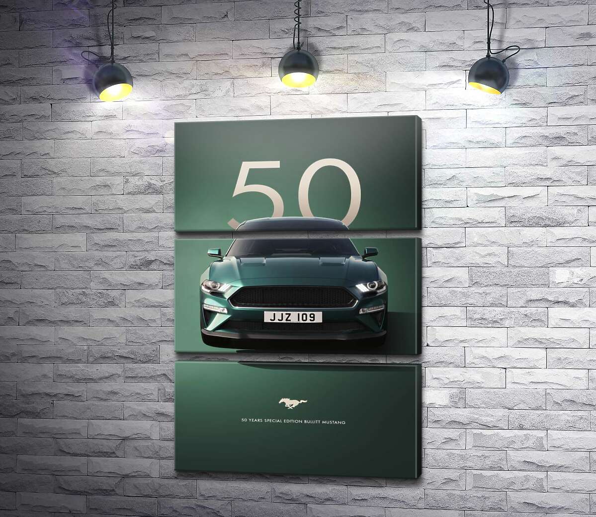 Модульная картина Ford Bullit Mustang 50 (Модуль №15)