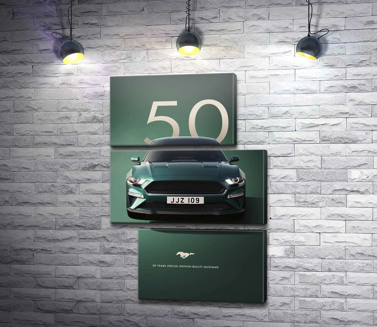 Модульная картина Ford Bullit Mustang 50 (Модуль №16)