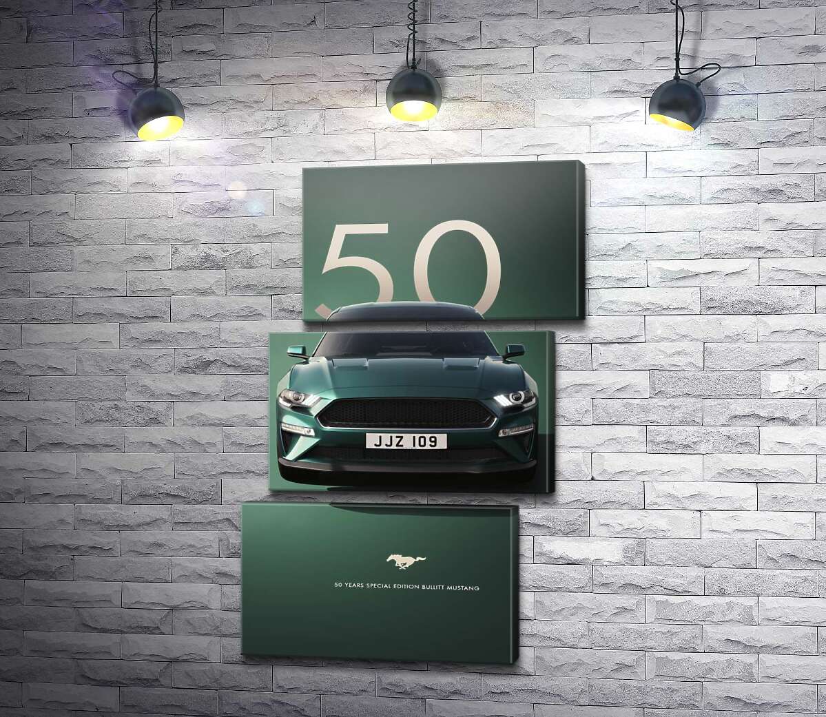 Модульная картина Ford Bullit Mustang 50 (Модуль №17)