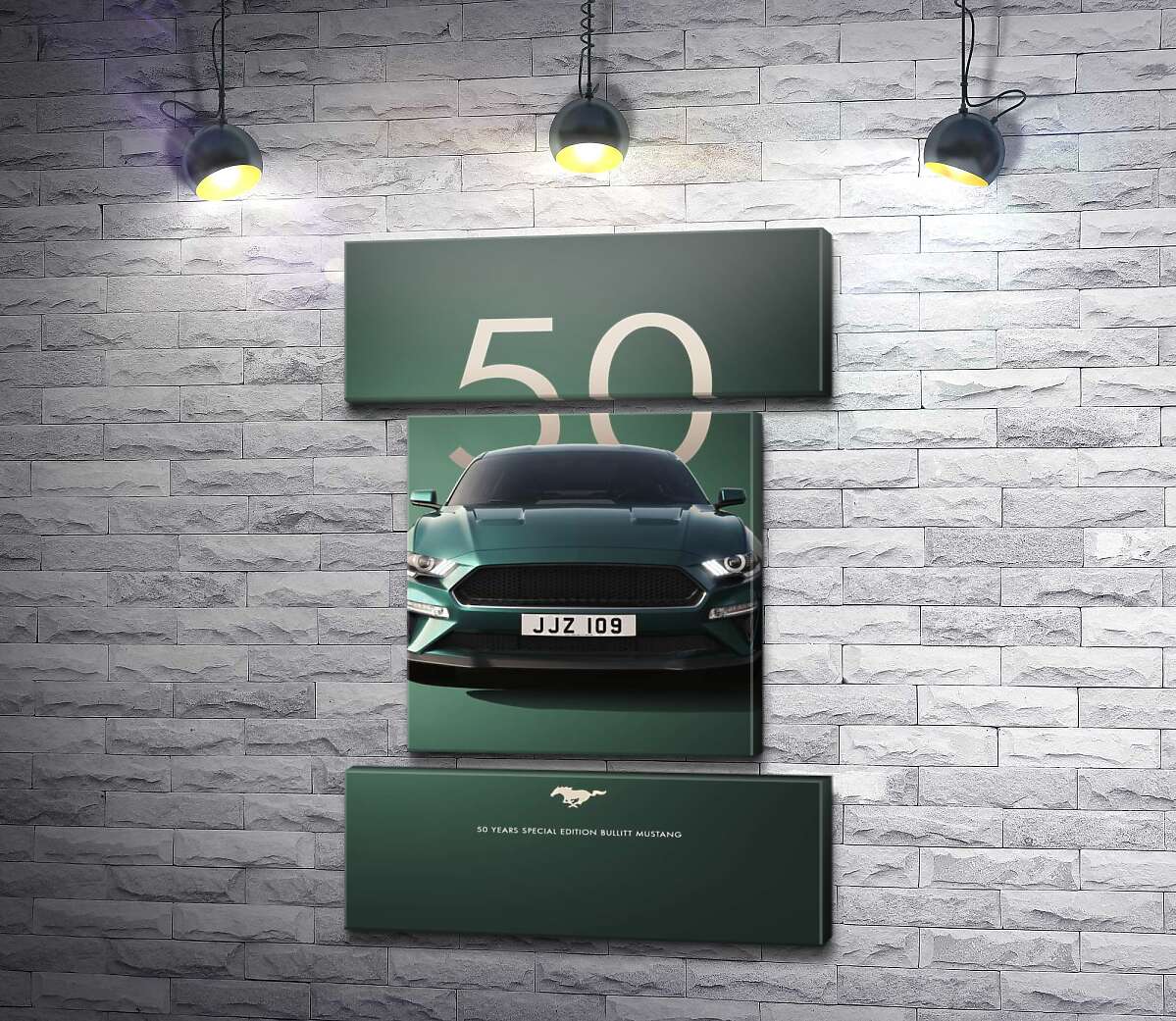 Модульная картина Ford Bullit Mustang 50 (Модуль №18)