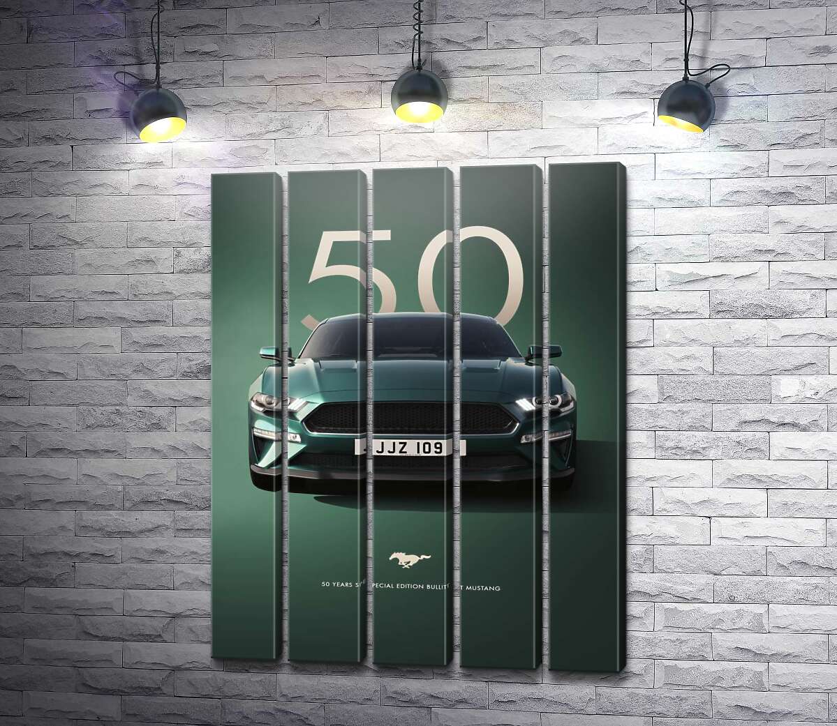 Модульная картина Ford Bullit Mustang 50 (Модуль №26)