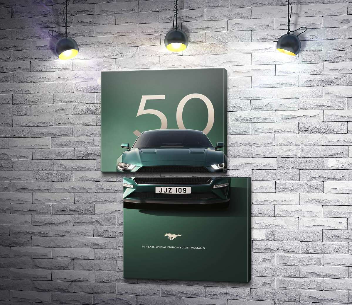 Модульная картина Ford Bullit Mustang 50 (Модуль №8)