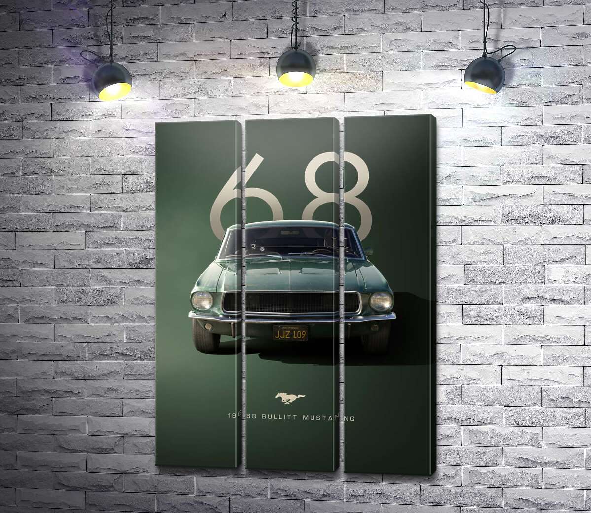 Модульна картина Ford Bullit Mustang 1968 року (Модуль №2)