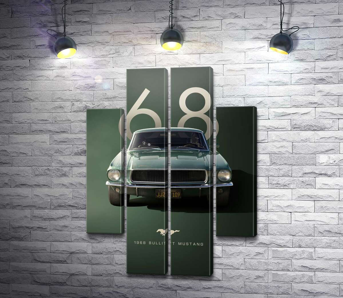 Модульна картина Ford Bullit Mustang 1968 року (Модуль №20)