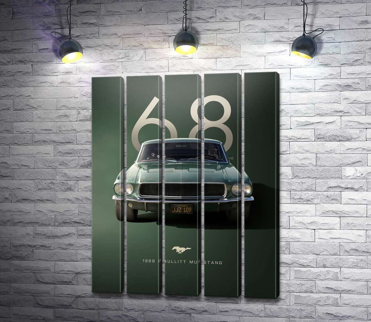 Модульна картина Ford Bullit Mustang 1968 року (Модуль №26)