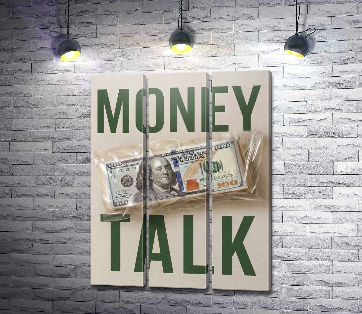 Модульная картина Money talk (Модуль №2)