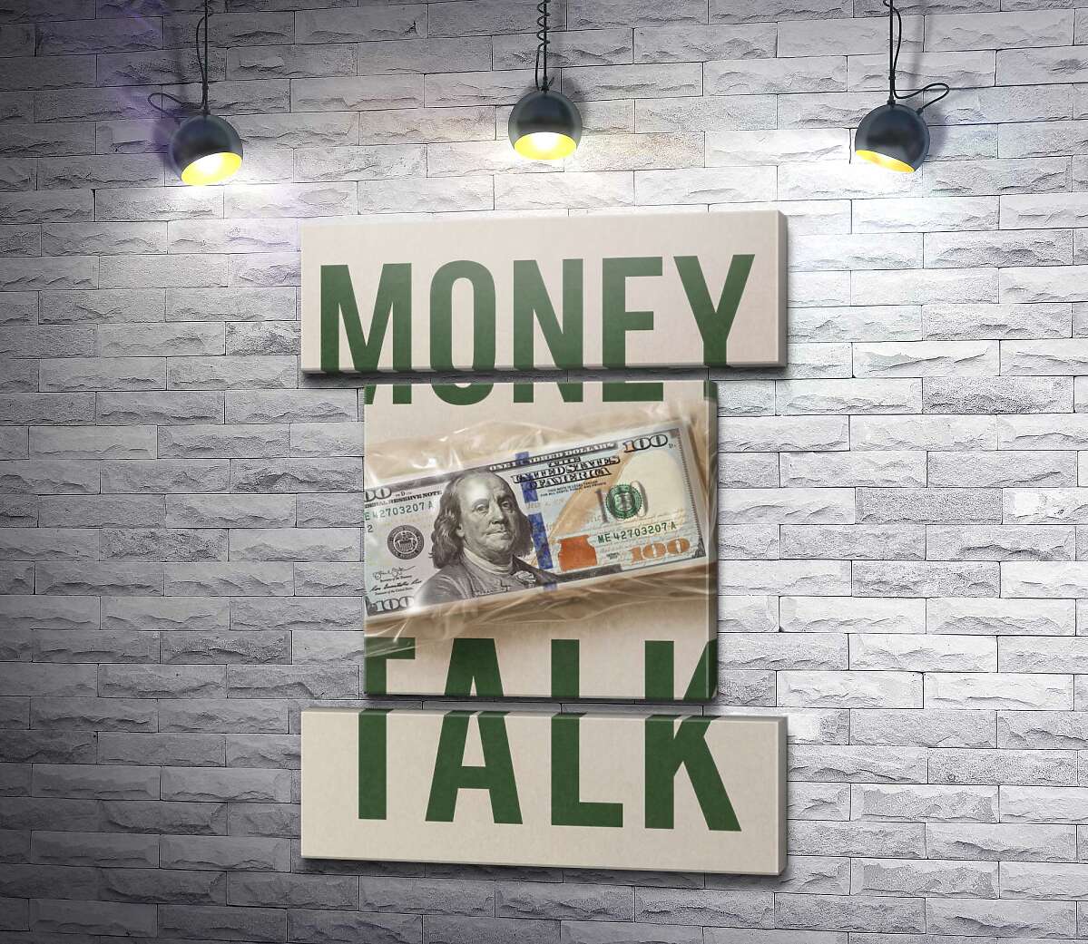 Модульная картина Money talk (Модуль №18)