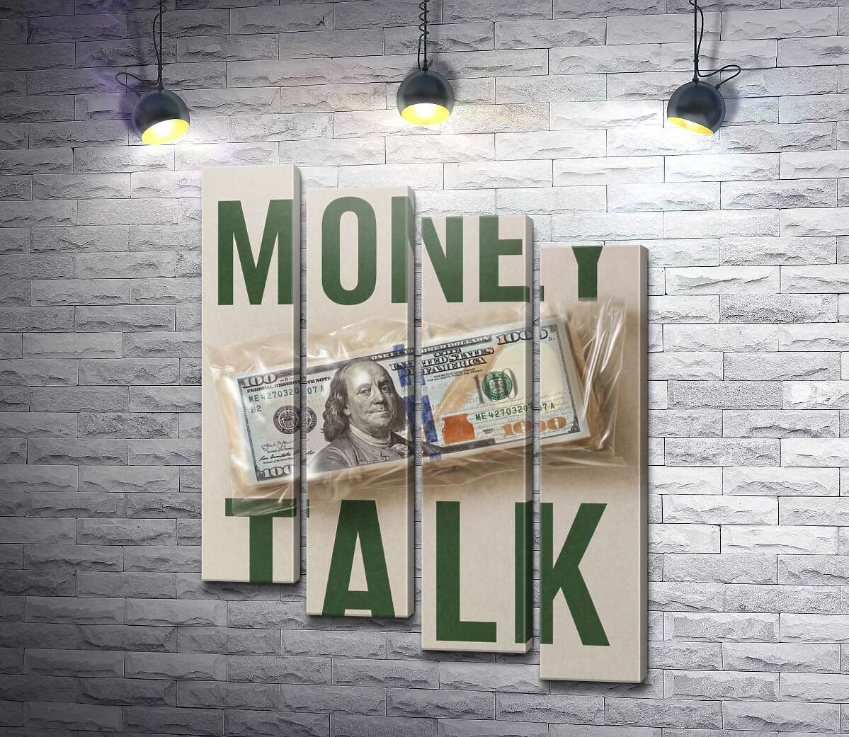 Модульная картина Money talk (Модуль №19)
