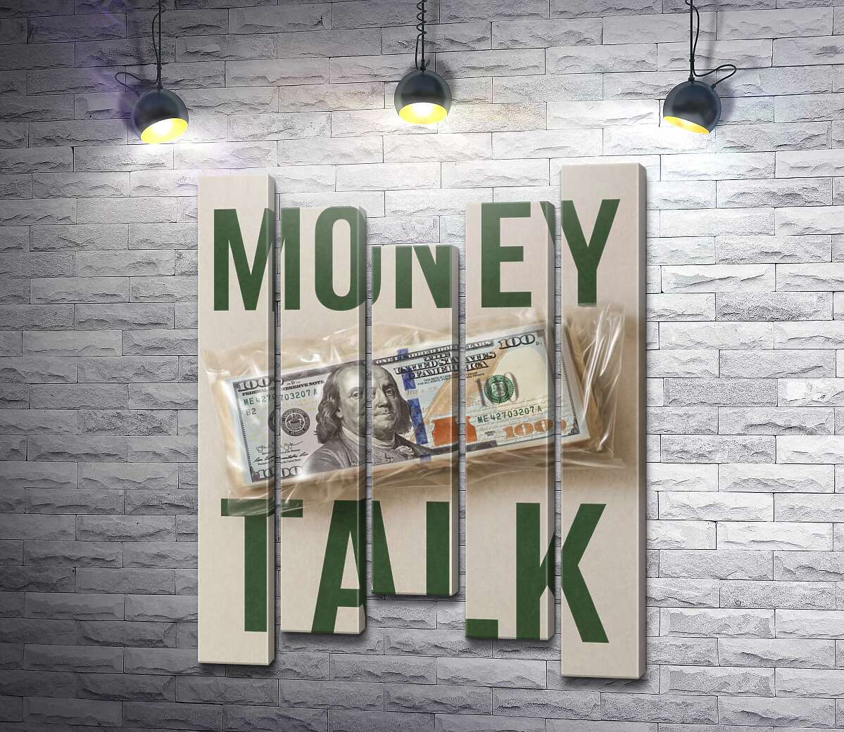 Модульная картина Money talk (Модуль №27)