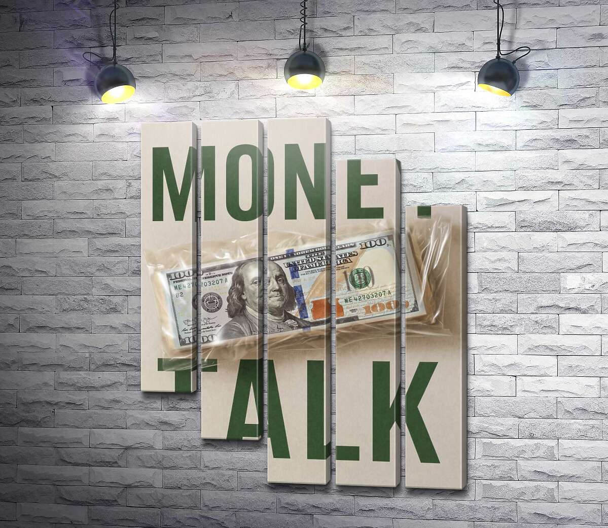 Модульная картина Money talk (Модуль №28)