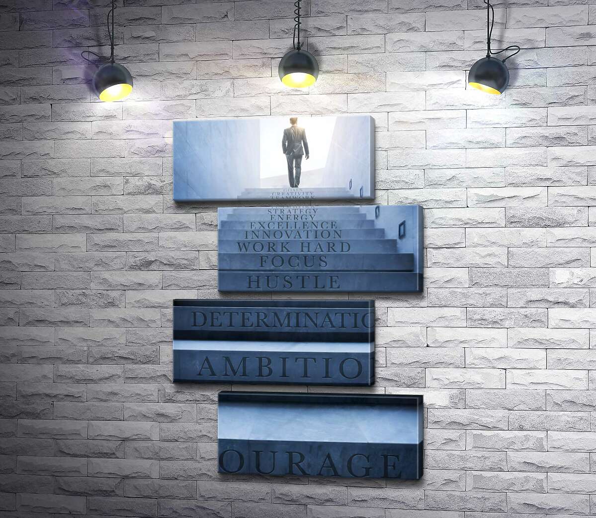 Модульная картина Лестница успеха (Модуль №23)
