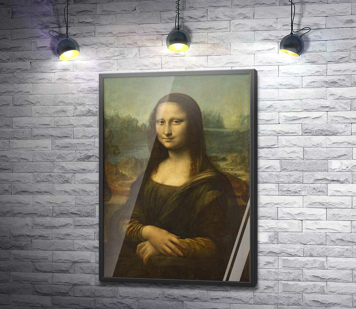 Постер Мона Лиза Леонардо да Винчи