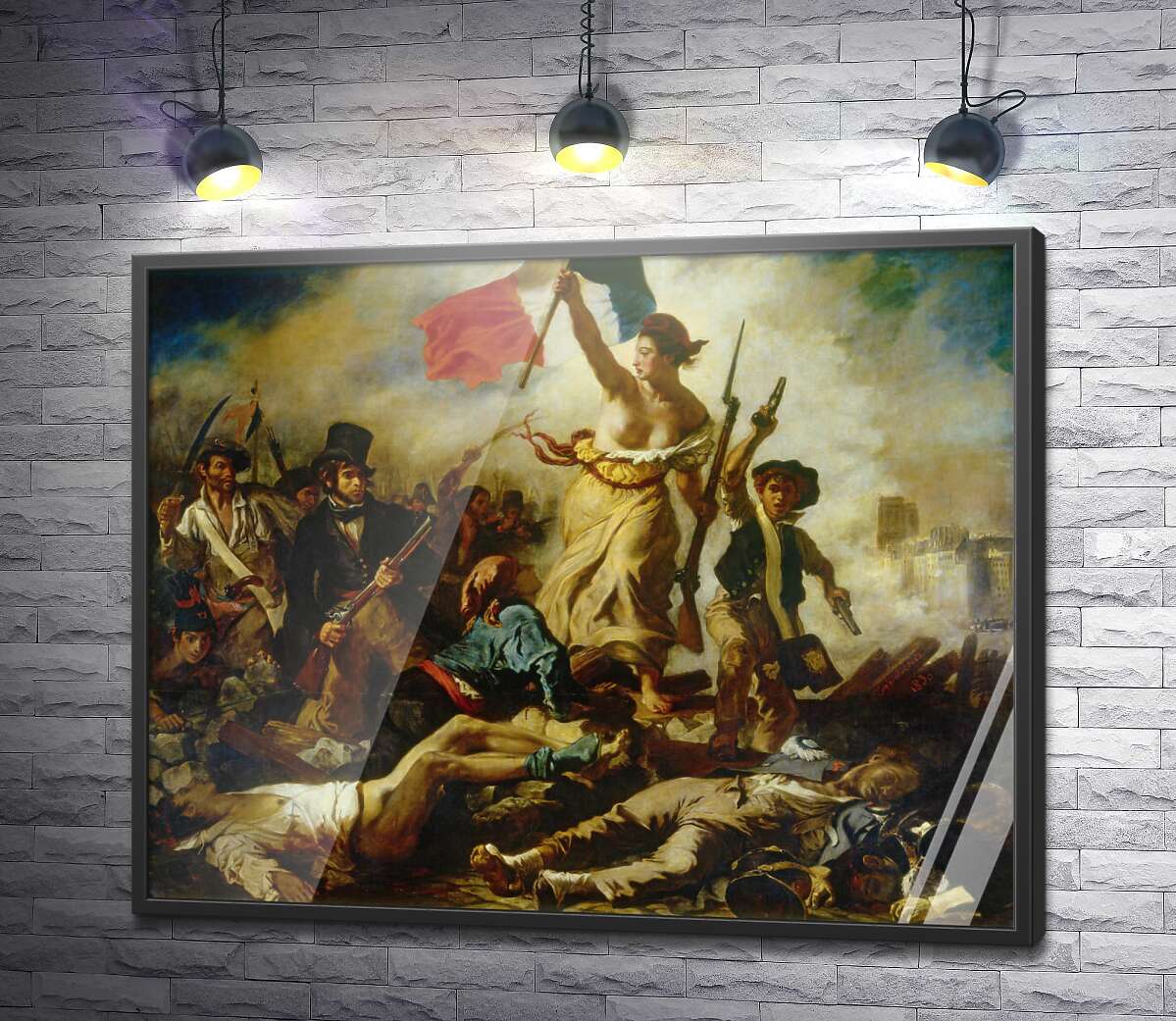 Постер Свобода, ведущая народ Эжен Делакруа