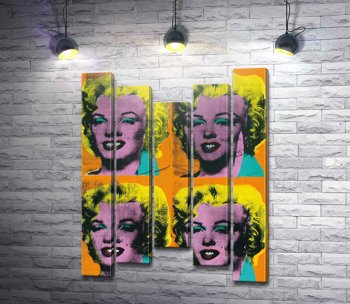 Модульна картина Orange Marilyn (Модуль №27) Енді Уорхол