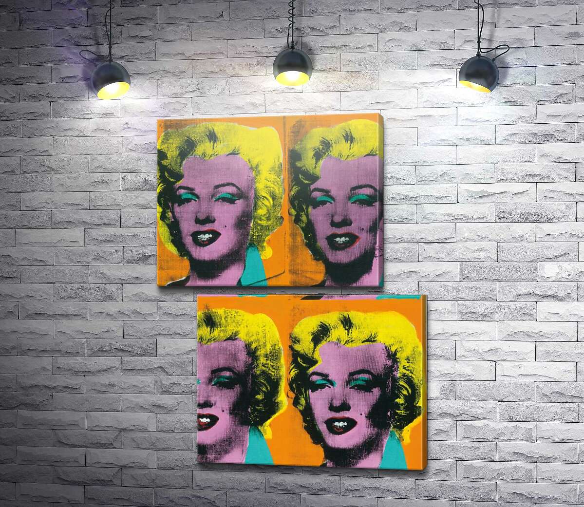Модульна картина Orange Marilyn (Модуль №8) Енді Уорхол