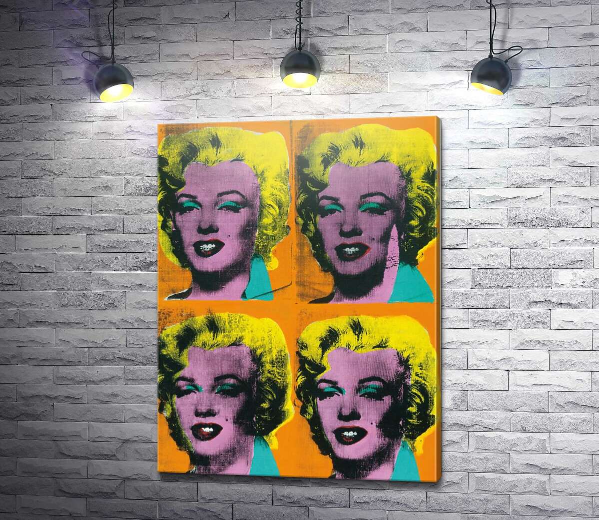 Картина Orange Marilyn Энди Уорхол