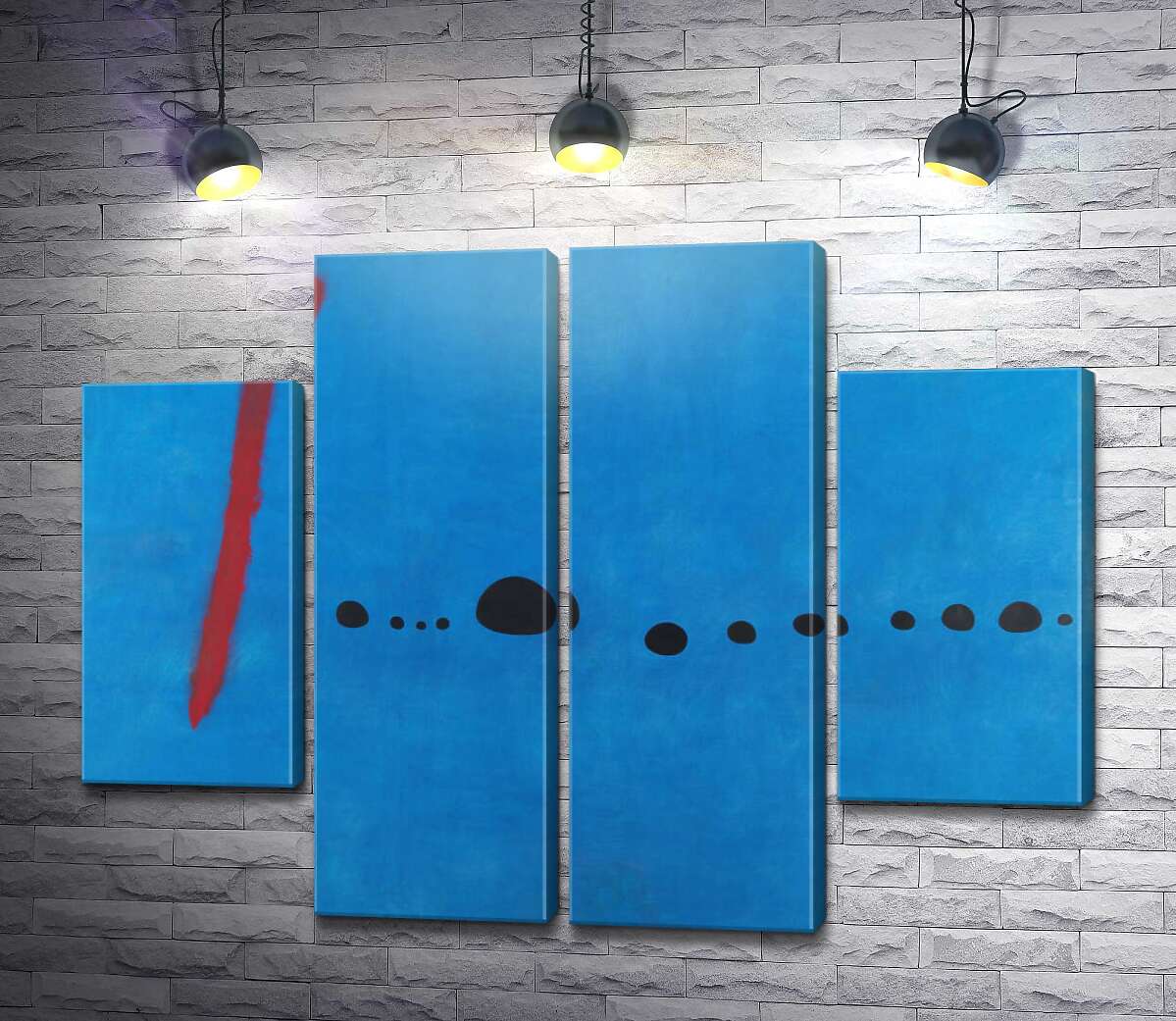 Модульная картина Blue II (Модуль №20) Жоан Миро