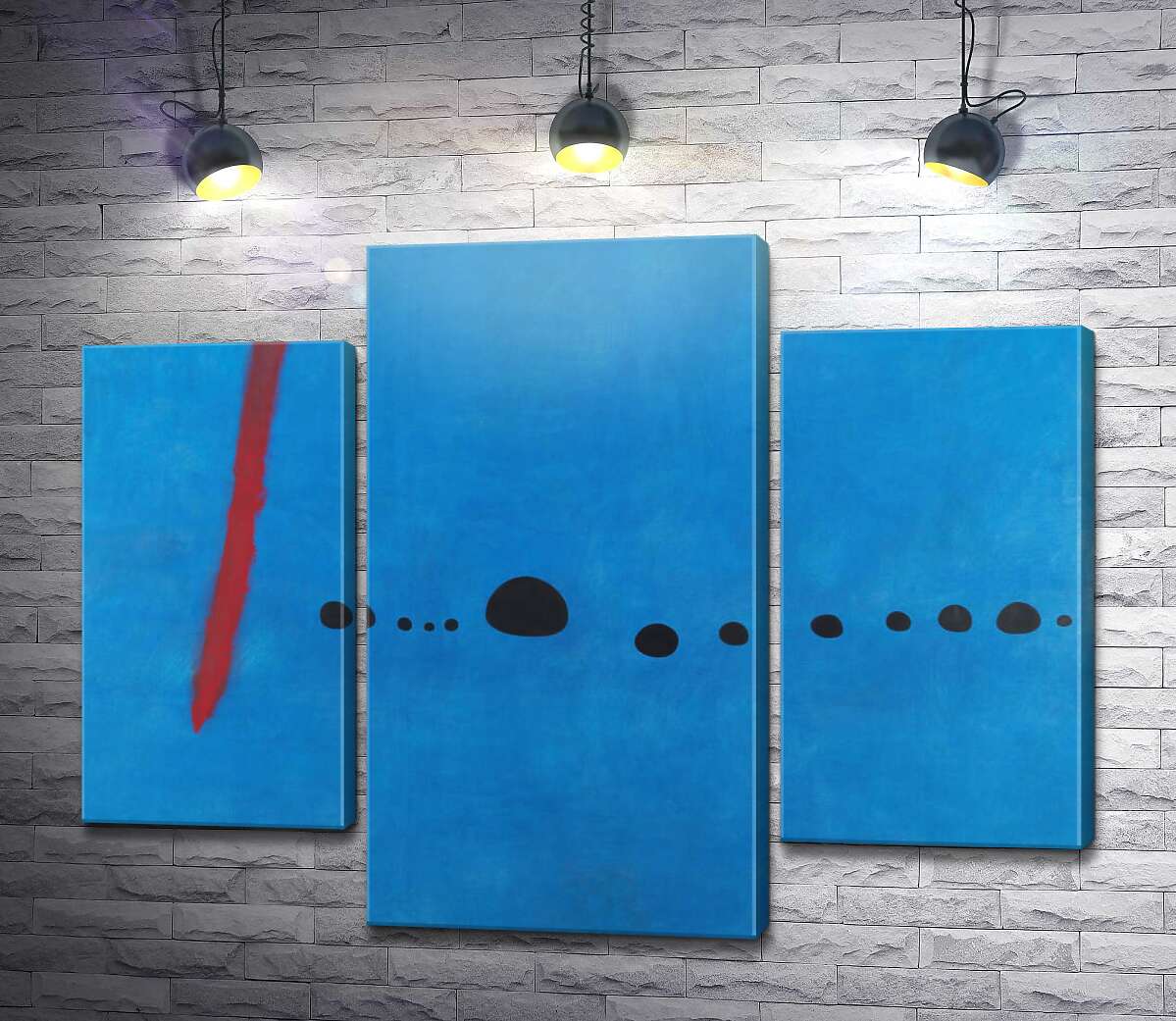 Модульная картина Blue II (Модуль №10) Жоан Миро