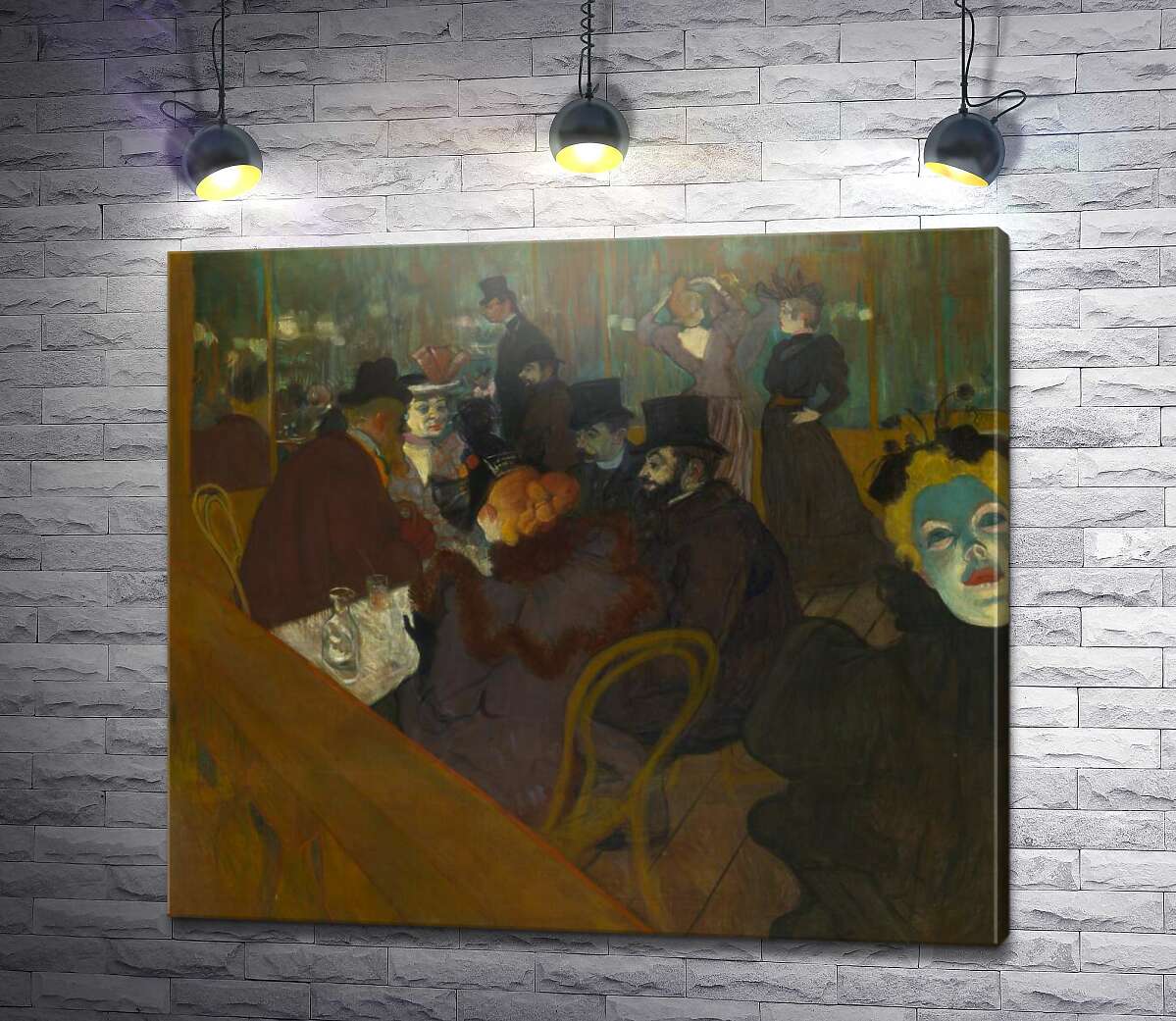 Картина В Мулен Руж Анри де Тулуз-Лотрек