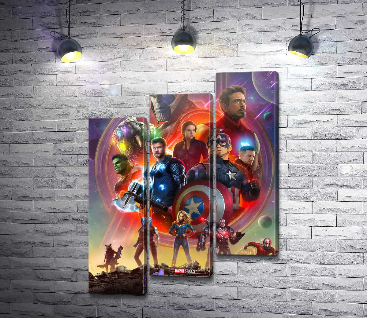 Модульная картина Герои Marvel Avengers (Модуль №14)