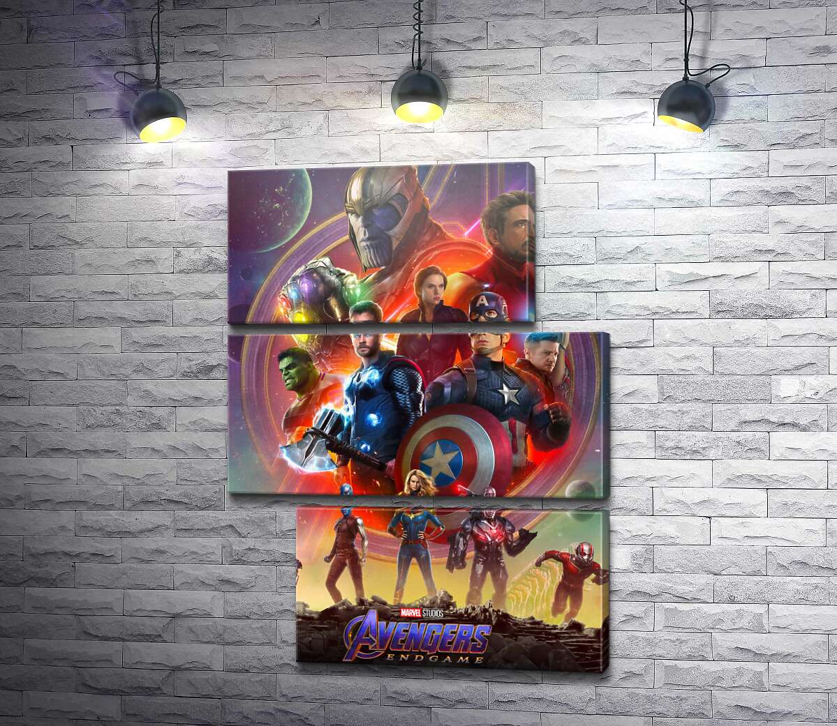 Модульная картина Герои Marvel Avengers (Модуль №16)