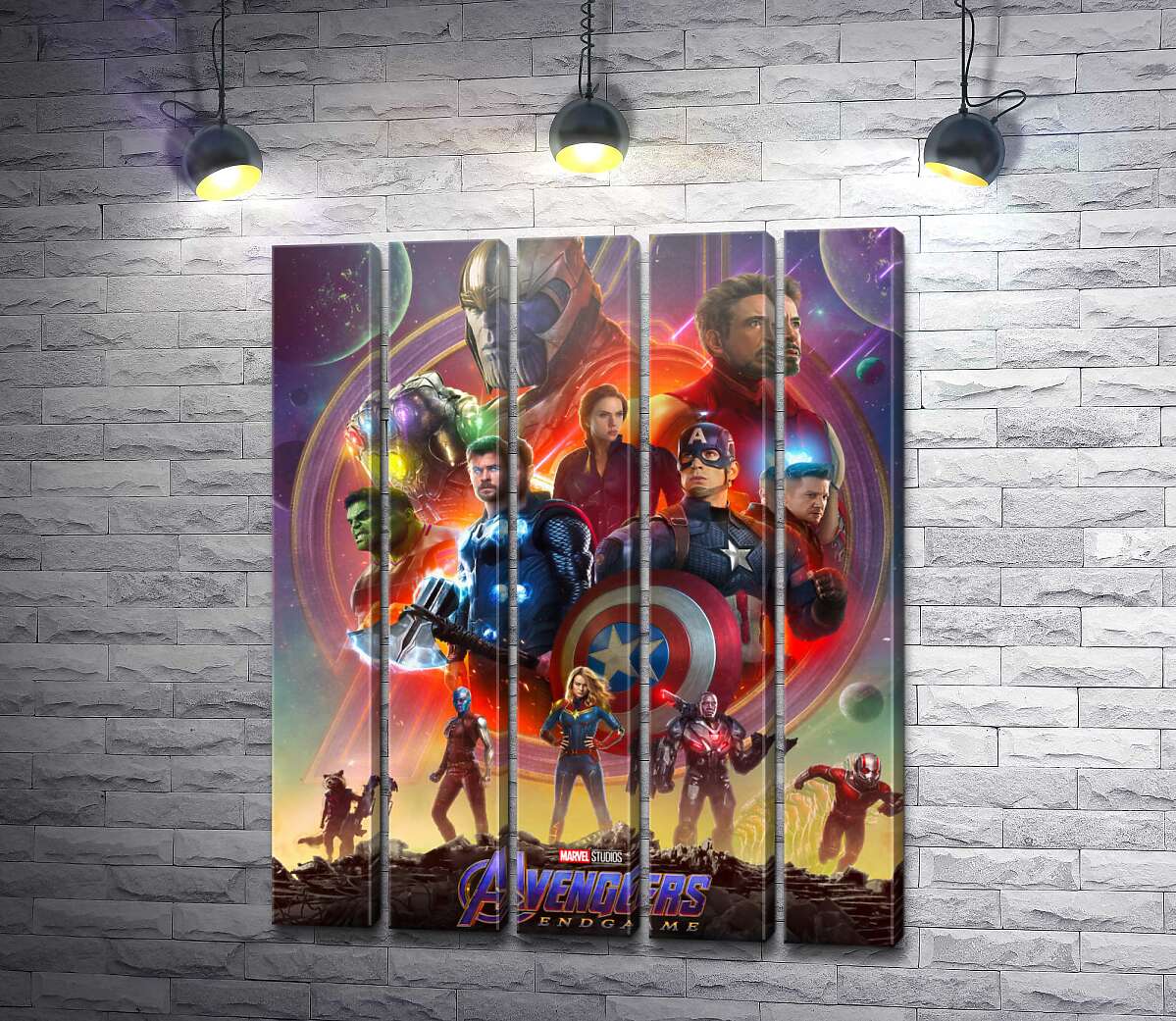 Модульная картина Герои Marvel Avengers (Модуль №26)