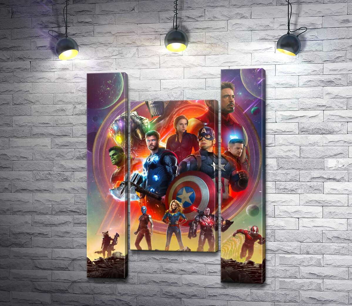 Модульна картина Герої Marvel Avengers (Модуль №11)