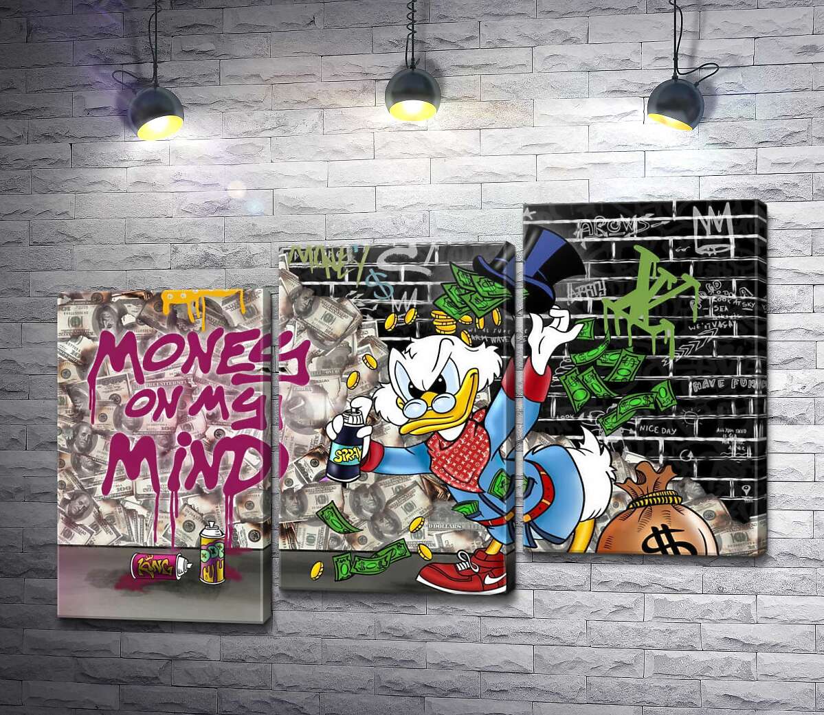 Модульна картина Скрудж-бомбер: Money on my mind (Модуль №14)