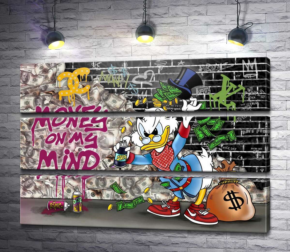 Модульна картина Скрудж-бомбер: Money on my mind (Модуль №15)
