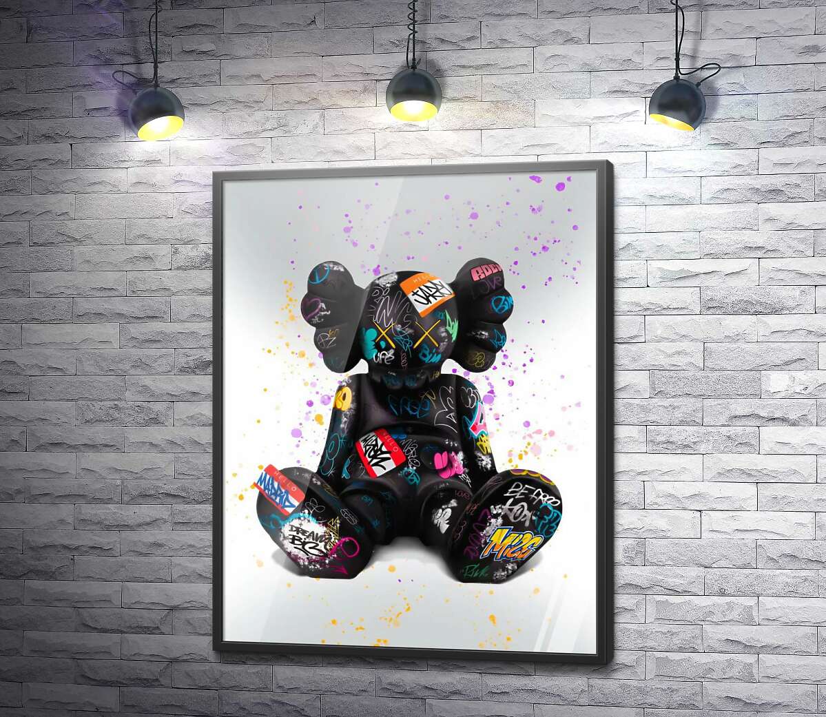 Постер Сидячий KAWS Kaws