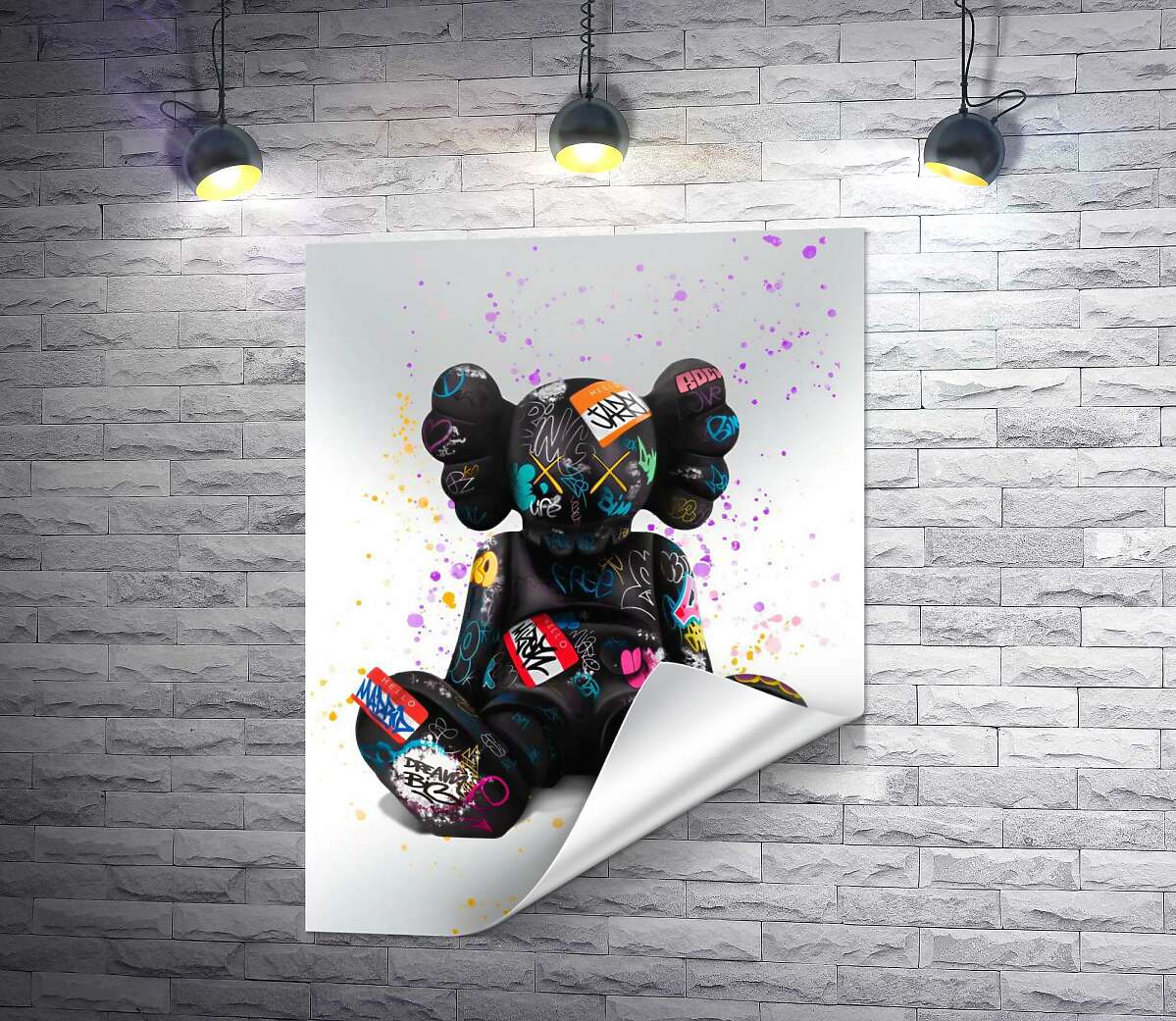 Тільки друк Сидячий KAWS Kaws
