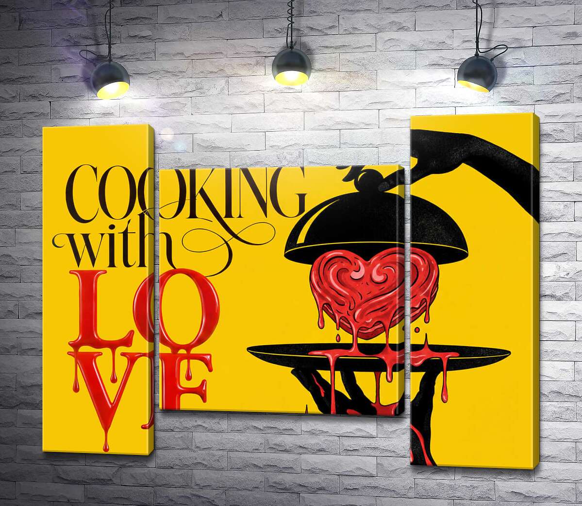Модульна картина Готуємо із любов'ю. Cooking with love. (Модуль №11)