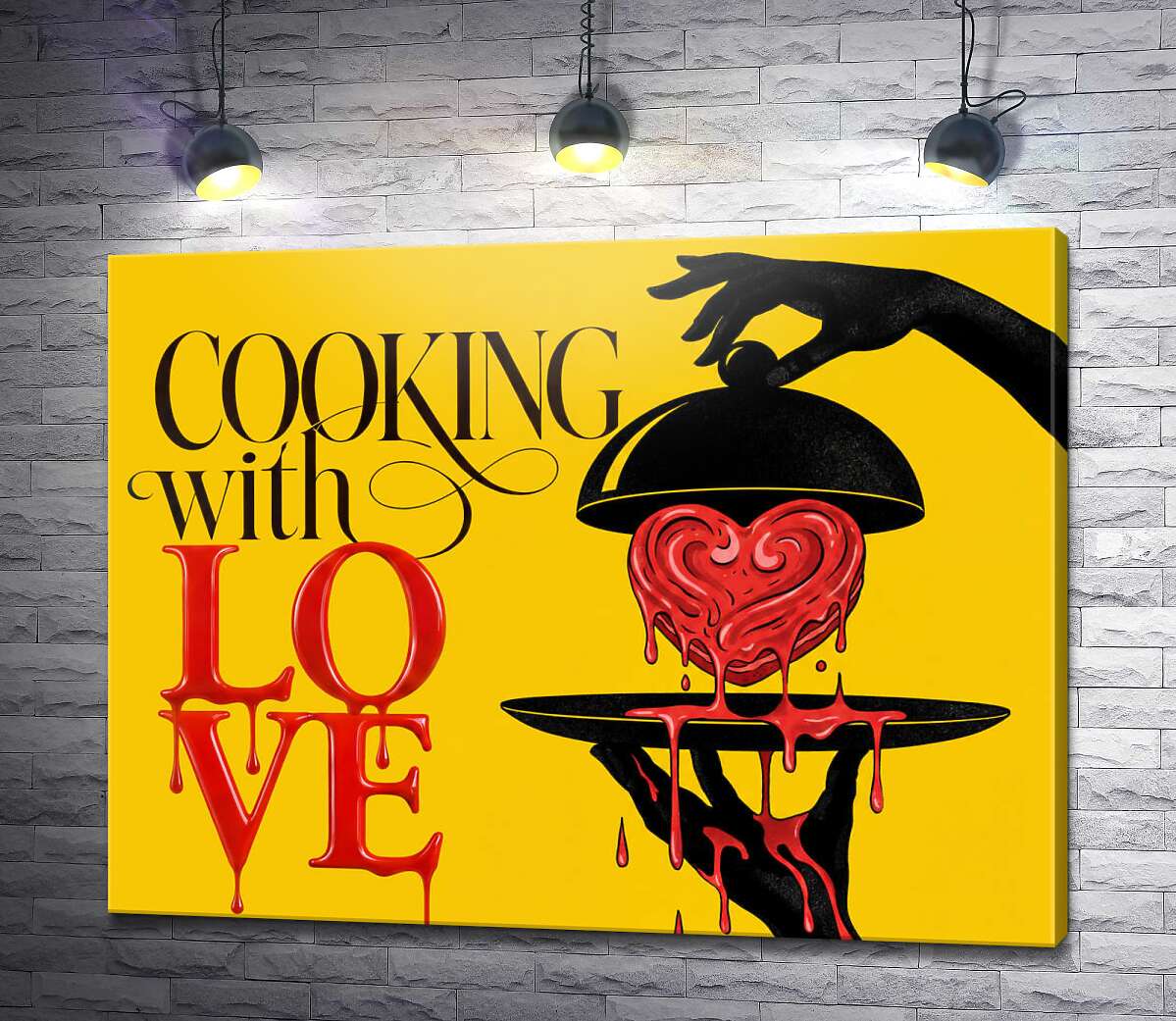 Картина Готовим с любовью. Cooking with love.